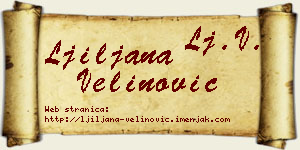 Ljiljana Velinović vizit kartica